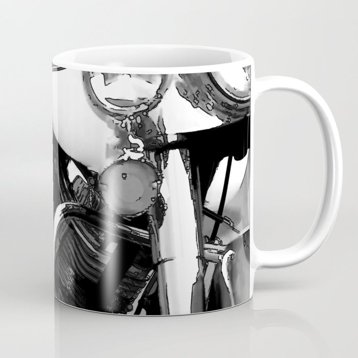 Vintage  Black & White HD Motorcycle Coffee Mug