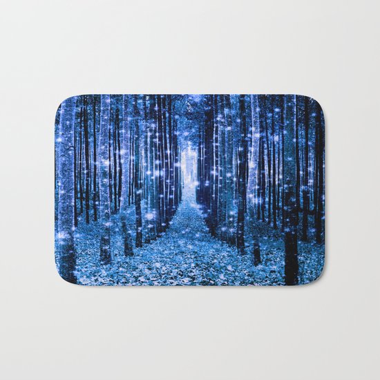 Magical Forest Bluest Blues Bath Mat