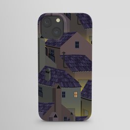 roofs of the old city at night iPhone Case