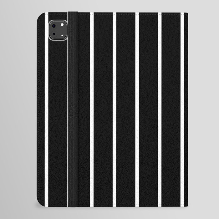Stripes 522 Black and White iPad Folio Case