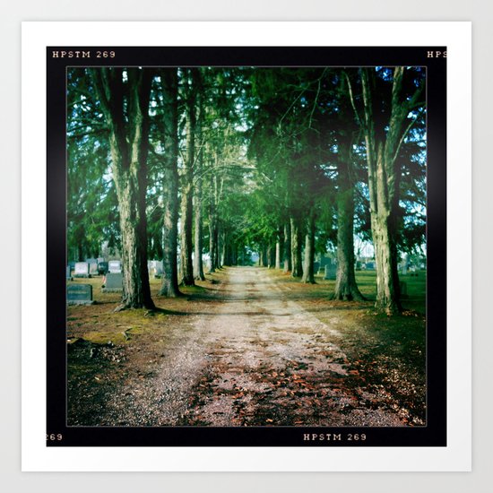 Cemetery Road Art Print