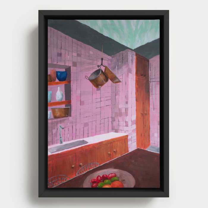 A Kitchen in CDMX Framed Canvas