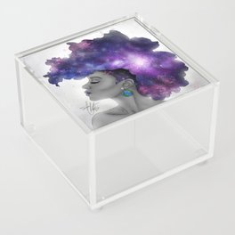 Galaxy Afro Acrylic Box