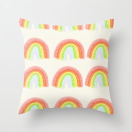 Rainbows of Hope Throw Pillow
