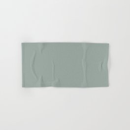 Allaying Grey Blue Green Solid Color Pairs To Sherwin Williams Halcyon Green SW 6213 Hand & Bath Towel