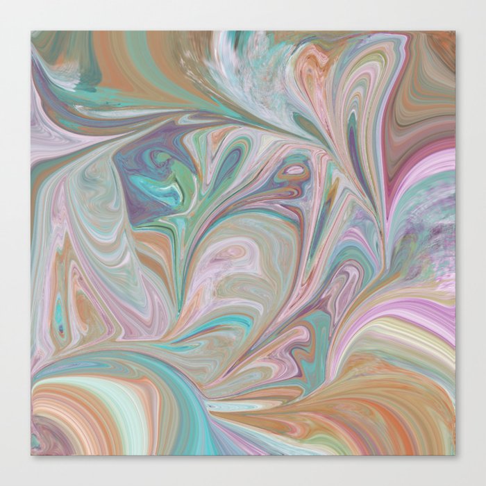 Swirling Pastels Canvas Print by Jessielee | Society6