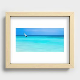 cat sailing Recessed Framed Print