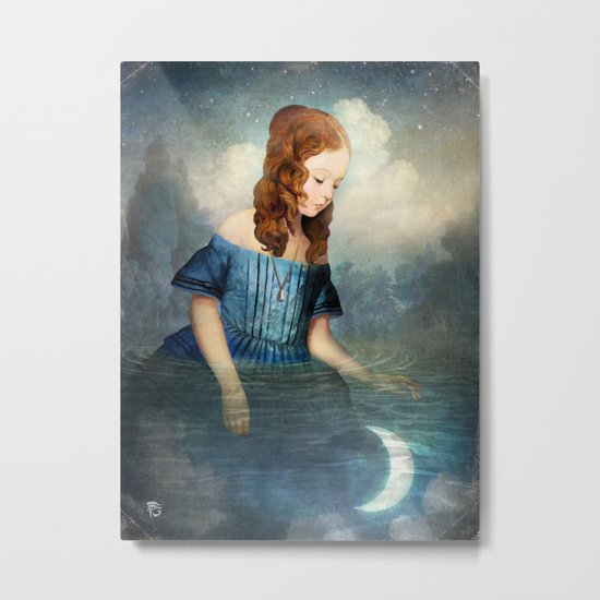 Drowned Moon Metal Print