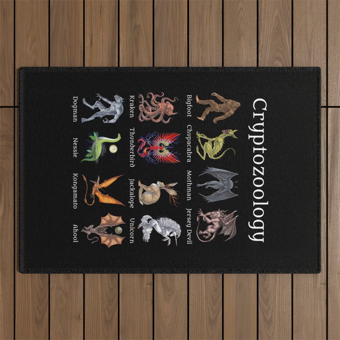 Cryptozoology Cryptid Creatures Outdoor Rug