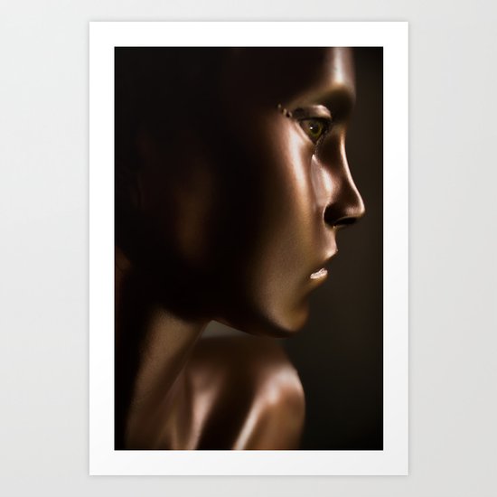 the doll from the baby blue house Art Print