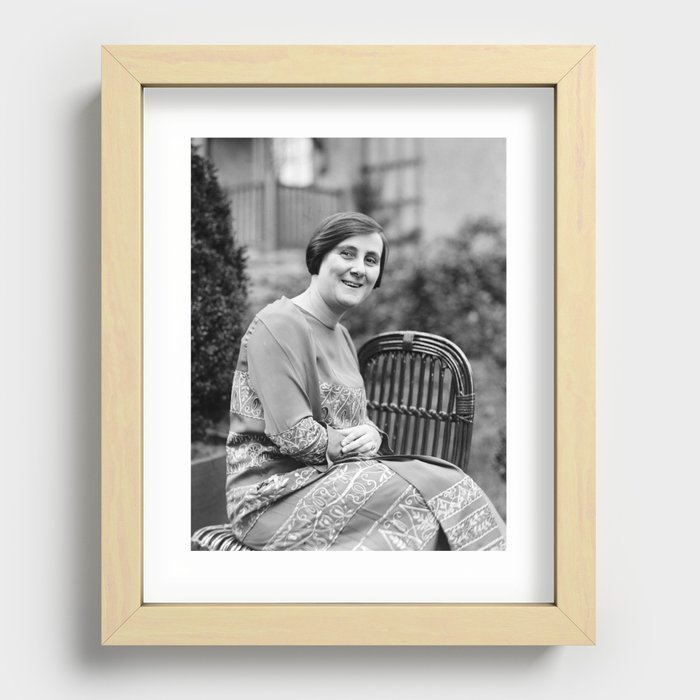 Bertha Lutz Portrait - 1925 Recessed Framed Print