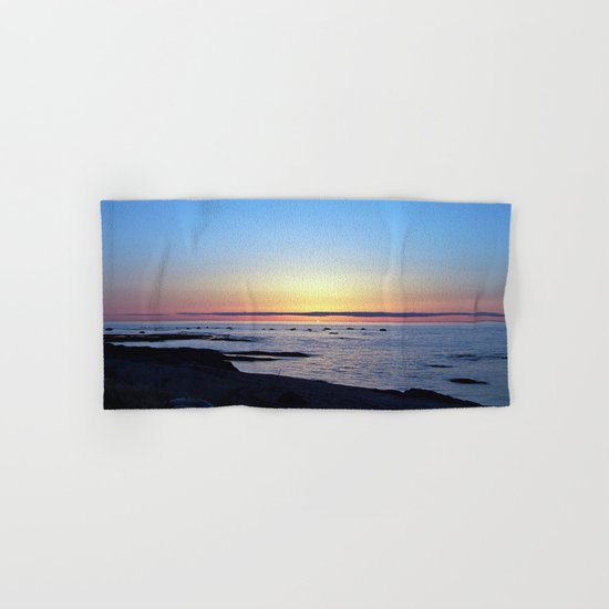 Sun Sets up the River, Across the Sea Hand & Bath Towel