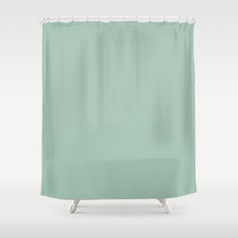 Folk Tales Green Shower Curtain