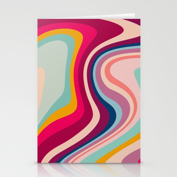 Boho Fluid Abstract Stationery Cards