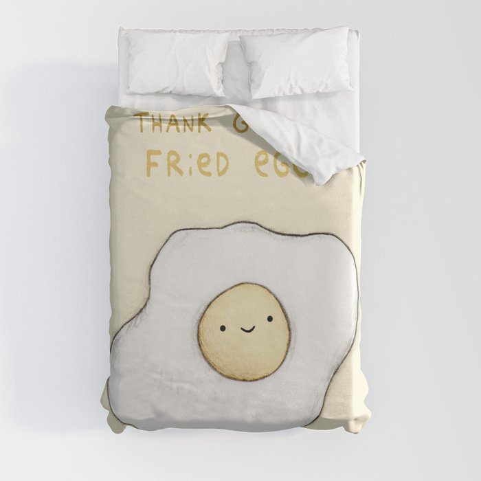 Fried Egg Duvet Cover