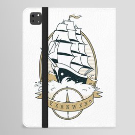Sail Ship Quote iPad Folio Case