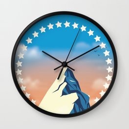 Movie Mountain Wall Clock