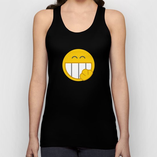 yellow smile Unisex Tank Top