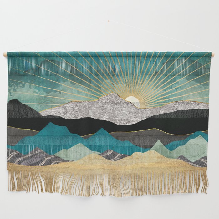 Peacock Vista Wall Hanging By Spacefrogdesigns Society6