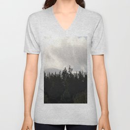 Winter Drama in the Cairngorm Mountains   V Neck T Shirt