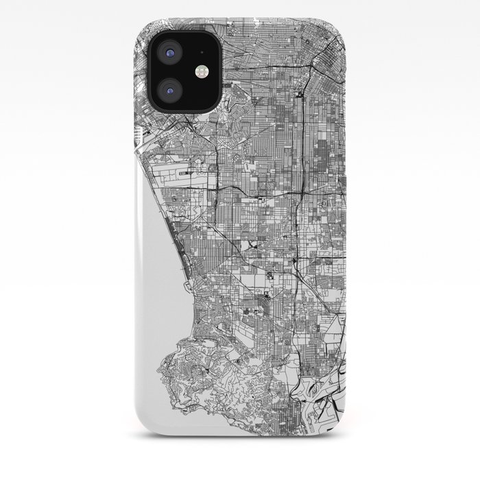 City Map Los Angeles Iphone case Cute iPhone 13 12 11 Pro Max Mini Case for Women Flex Case Map Iphone Case City Art