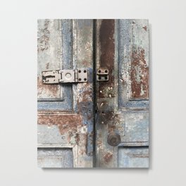 blue & rust — color photography, bangkok Metal Print