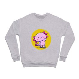 happy axolotl Crewneck Sweatshirt