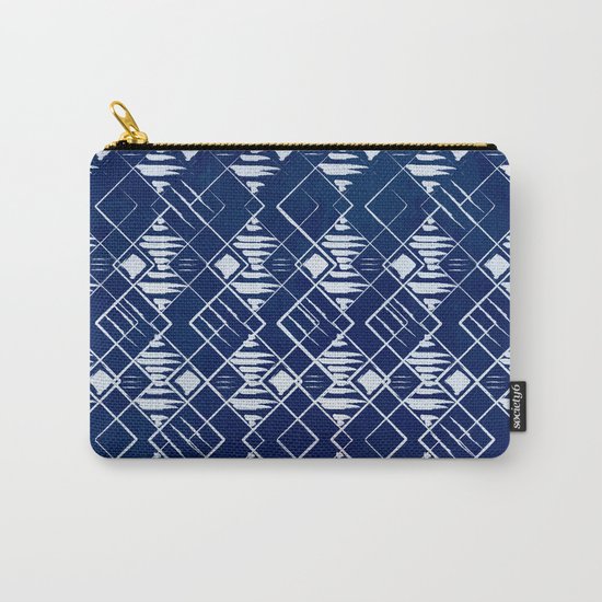 Blue Summer Pattern Carry-All Pouch