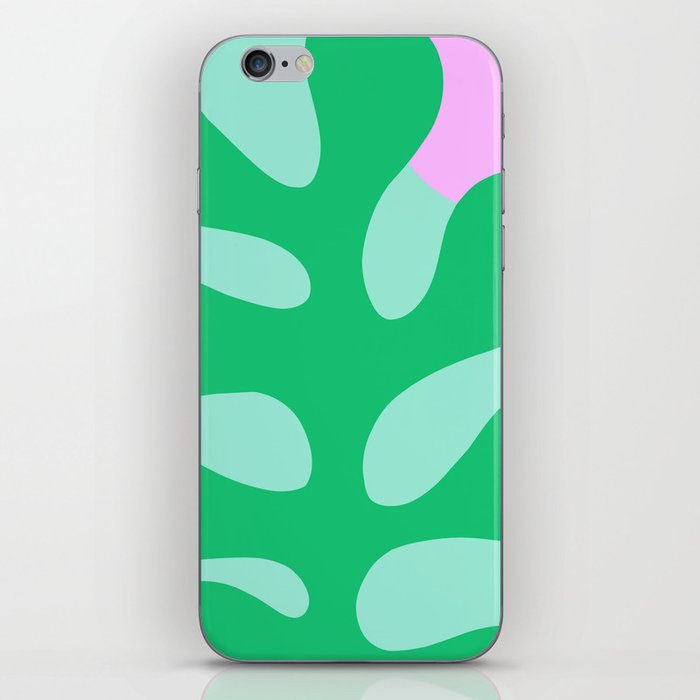 Matisse Poster 2. Leaf & Sun in Green & Pink iPhone Skin