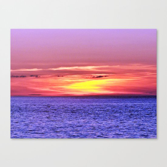 Saturated Sunset Delight Canvas Print