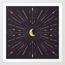 Peaceful Moon Art Print