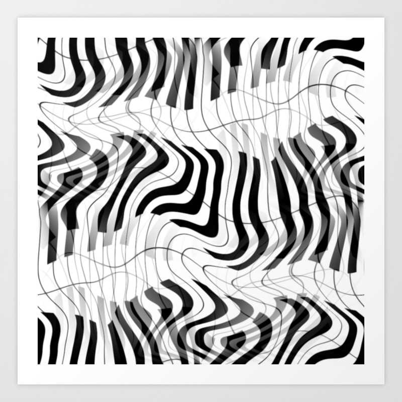 Piano Keyboard For Abstract Music Art Print By Psycheacrylic Society6