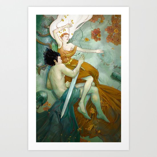 Calm and Storm Art Print
