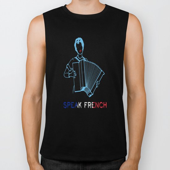 Speak French Biker Tank