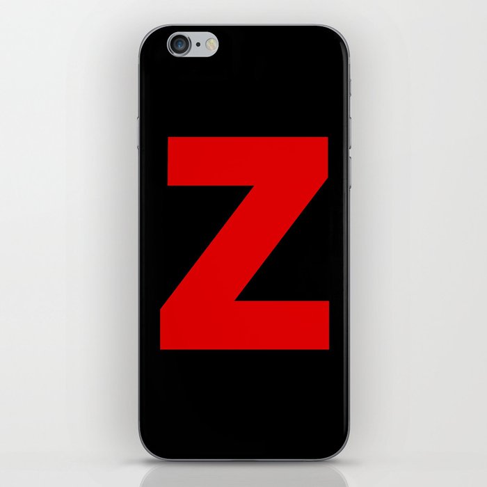 letter Z (Red & Black) iPhone Skin