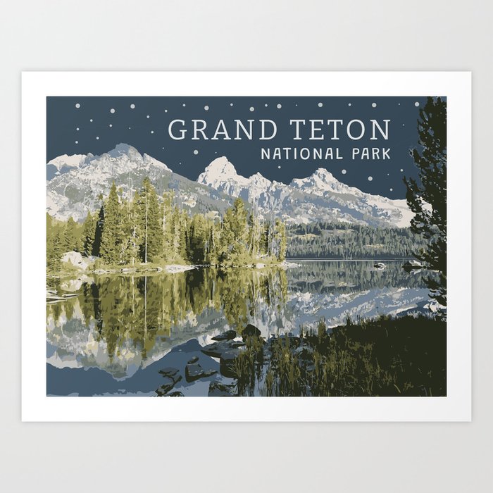 Grand Teton National Park Print Art Print