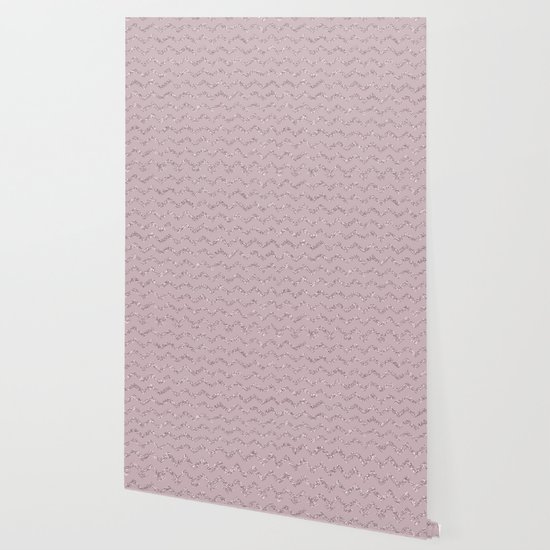 Pink Sparkle Chevron Patterns Wallpaper By Jwoo1965 Society6