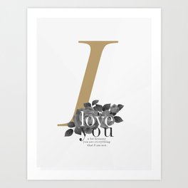 You Complete Me - LOVE #society6 #love #buyart Art Print