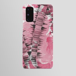 Pink Black Tie Dye Android Case