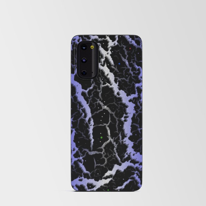 Cracked Space Lava - Blue/White Android Card Case