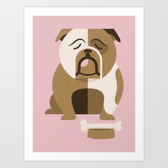 Bulldog Art Print