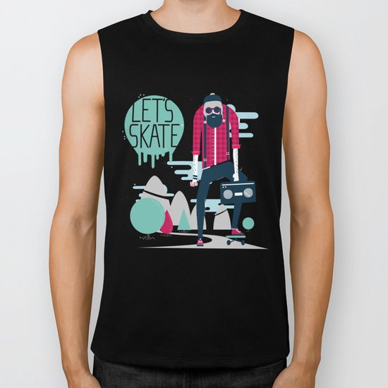 Let's skate Biker Tank
