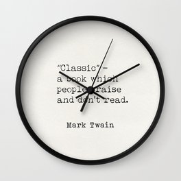 Classic - Mark Twain Wall Clock