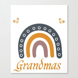 Funny Grandmas Announcement Quote, Cool Grandma Mother's Day Canvas Print