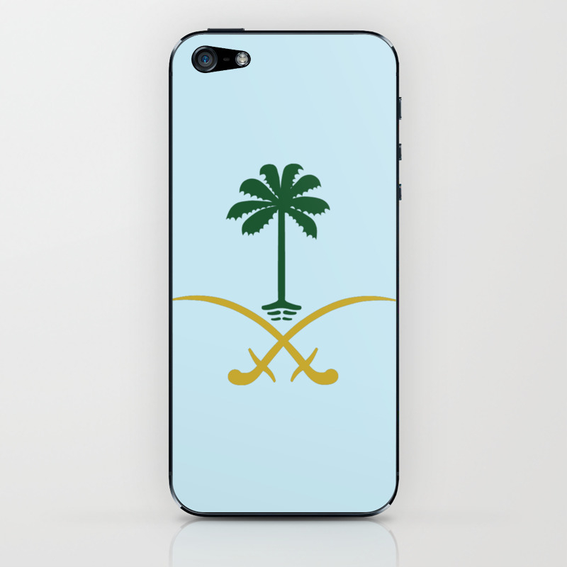 Ksa Logo Saudi Arabia Logo Private Sticker Shirt Iphone Case السعودية سيفين ونخلة خاص كفر ايفون جديد Iphone Skin By Abllo Society6