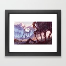 The Rabid Unicorn Framed Art Print