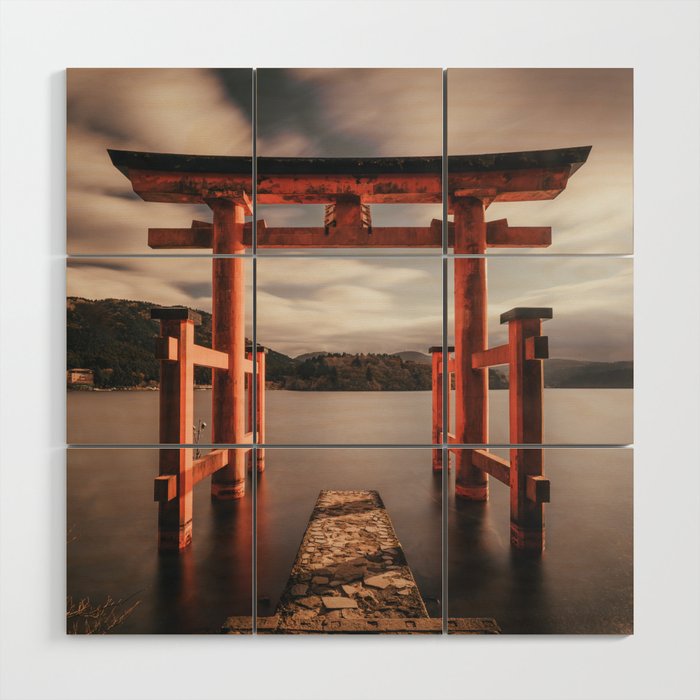Japan Red Torri Gate Wood Wall Art