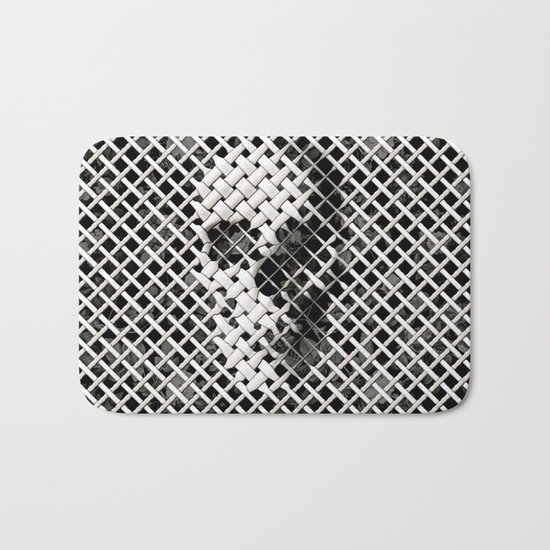 Wicker Skull Bath Mat