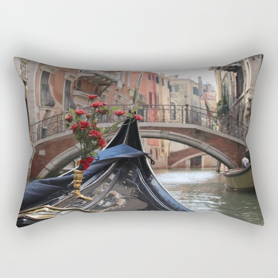 Italy Venice Gondola Rectangular Pillow