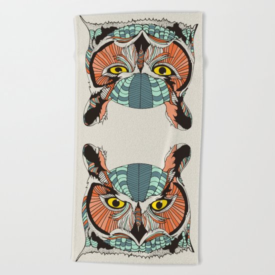 OWLBERT Beach Towel